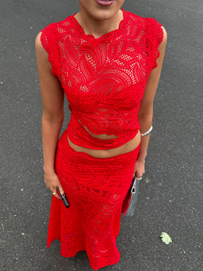 YunaWear | Scarlet Lace Set