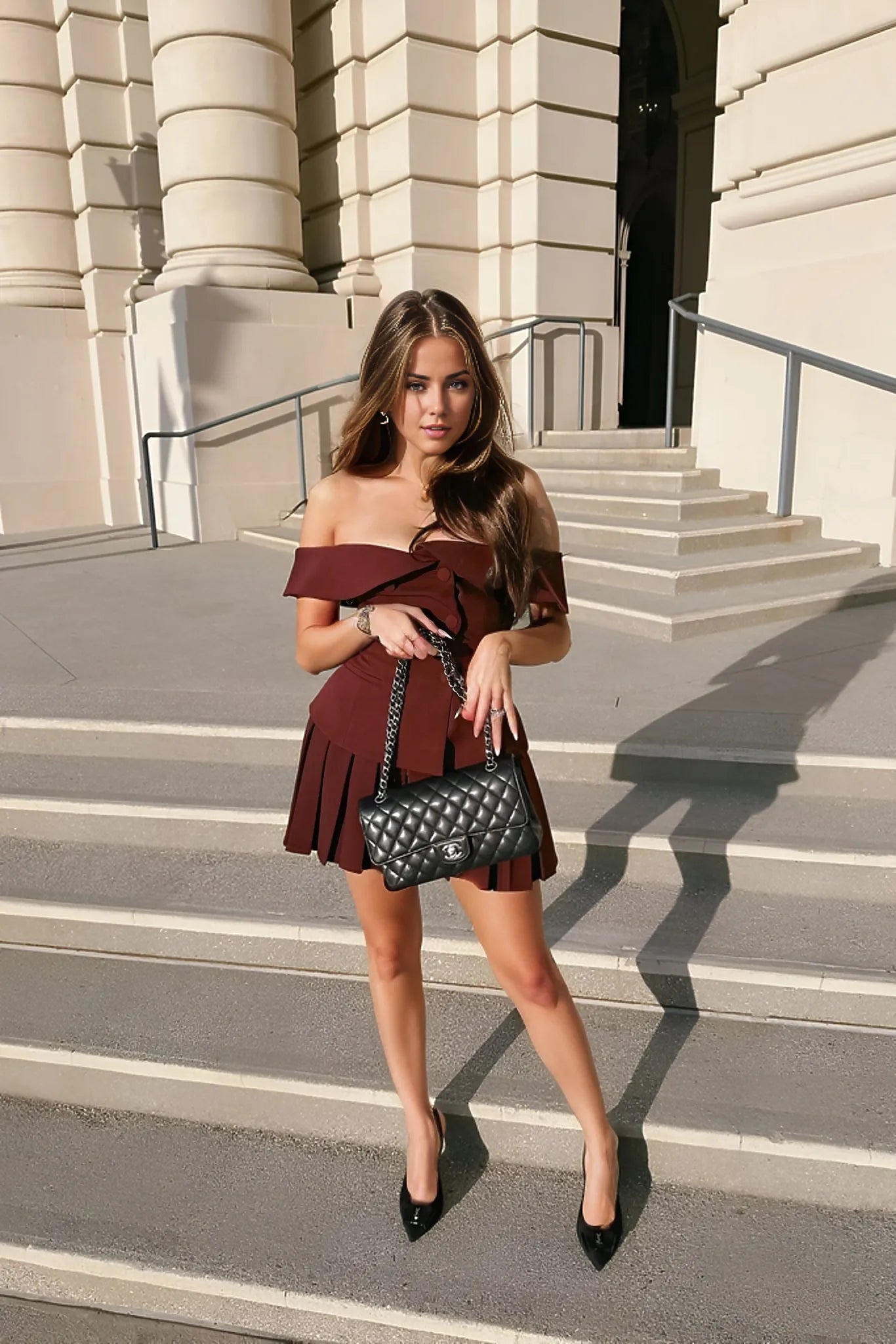 YunaWear | Amara Bordeaux Set