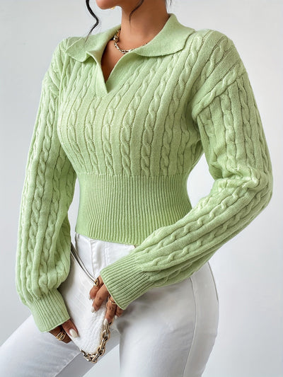 YunaWear | Elira Knit Polo Top