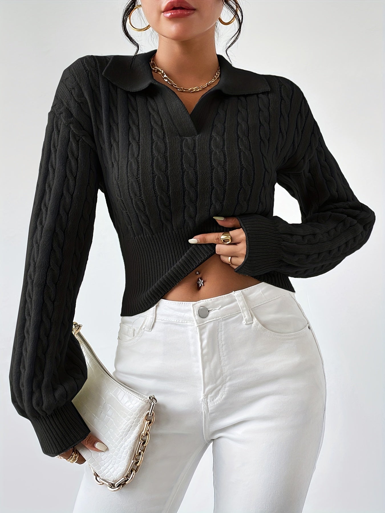 YunaWear | Elira Knit Polo Top