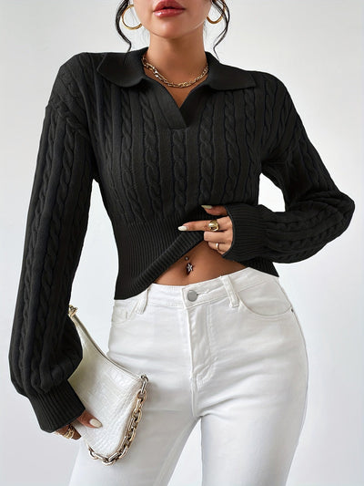 YunaWear | Elira Knit Polo Top