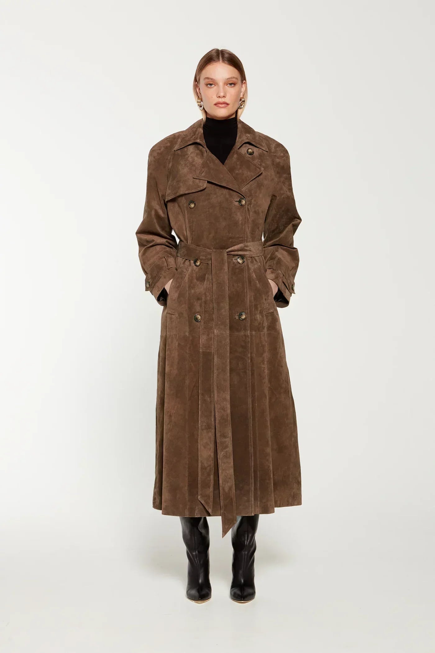 YunaWear | Suède Trenchcoat