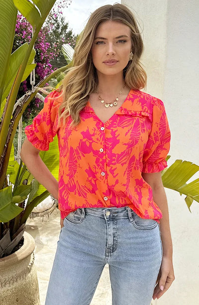 YunaWear | Bella Ruffle Blouse