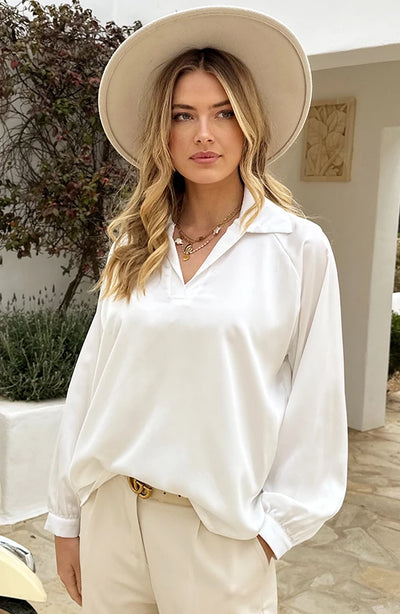 YunaWear | Eléna V-Hals Blouse