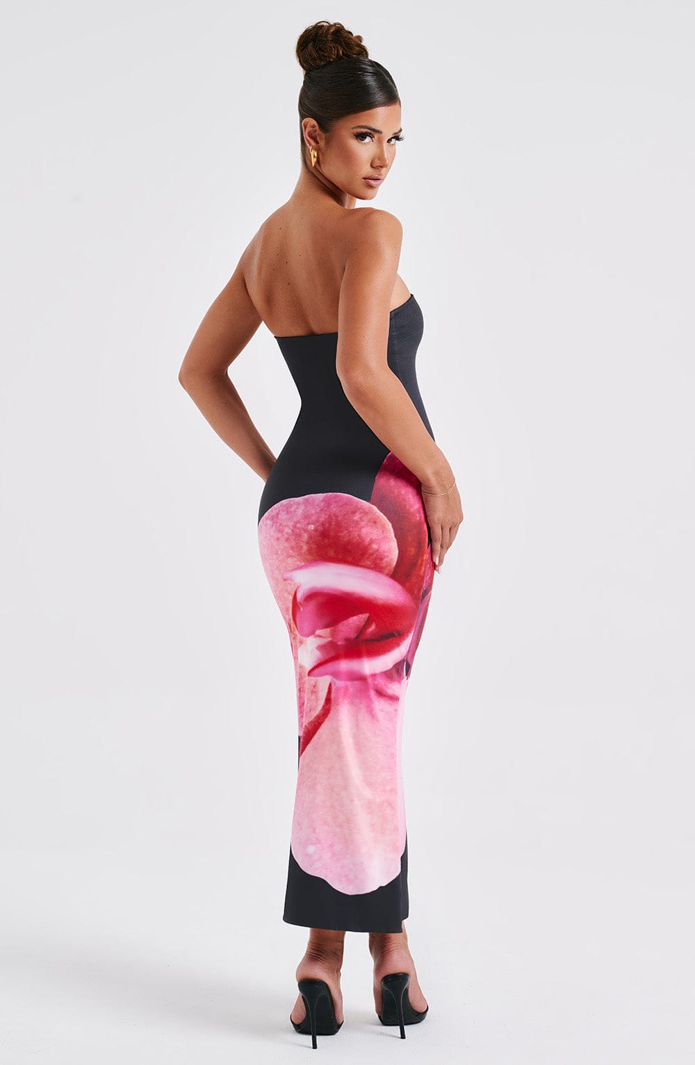 YunaWear | Fiora Midi-Jurk in bloemenprint