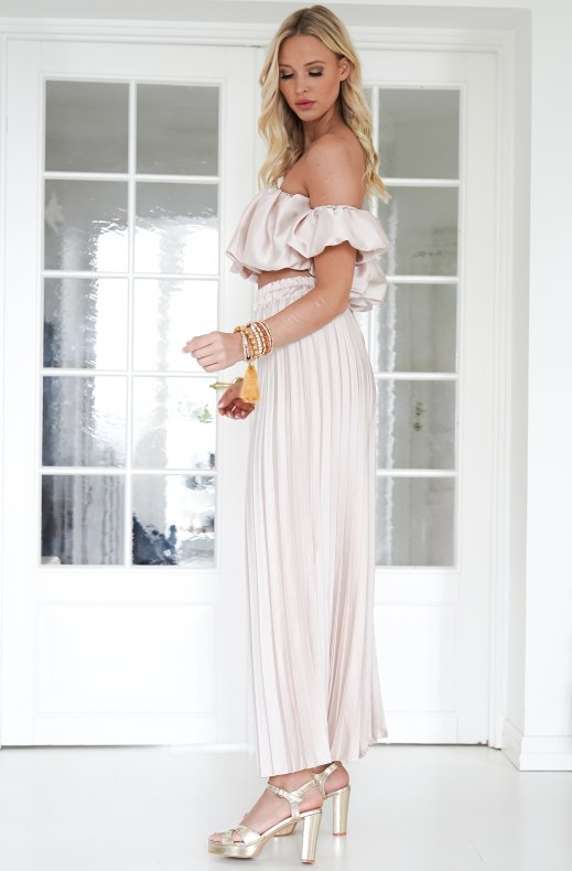 YunaWear | Satijnen Plissé Set