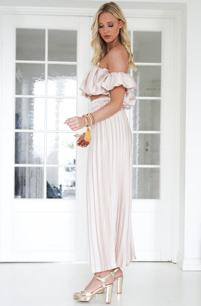 YunaWear | Satijnen Plissé Set