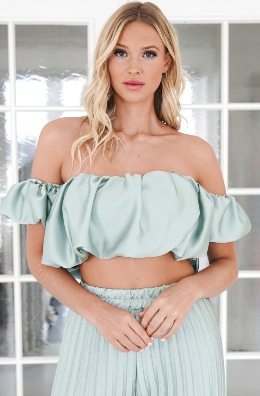 YunaWear | Satijnen Plissé Set