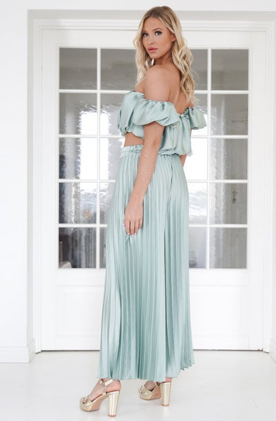 YunaWear | Satijnen Plissé Set