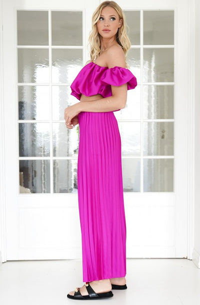 YunaWear | Satijnen Plissé Set