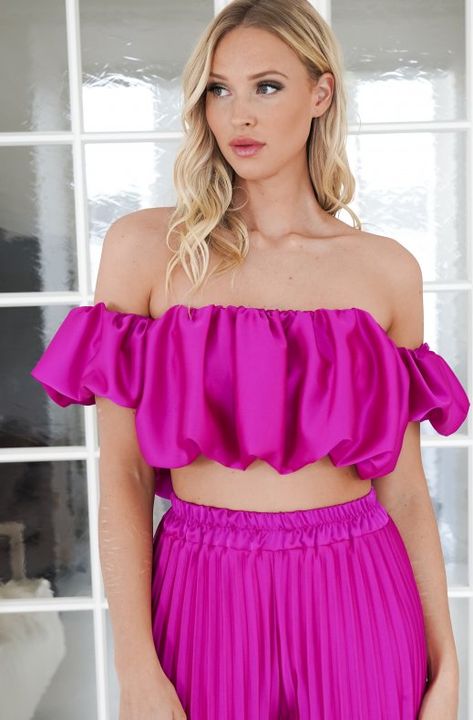 YunaWear | Satijnen Plissé Set